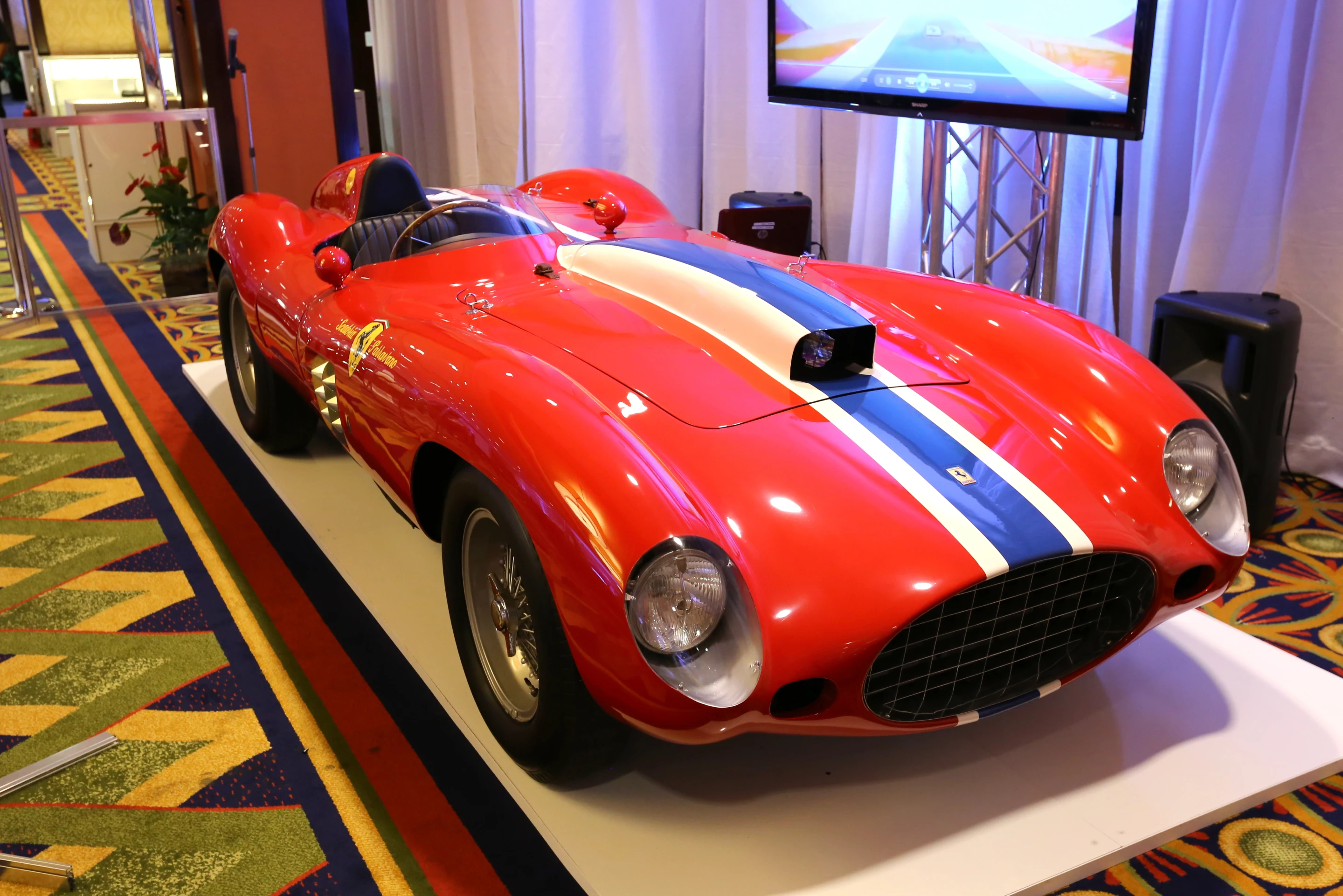 The 1955 Ferrari 410S on display at Rick Cole's (Photo: Angus MacKenzie/Gizmag.com)