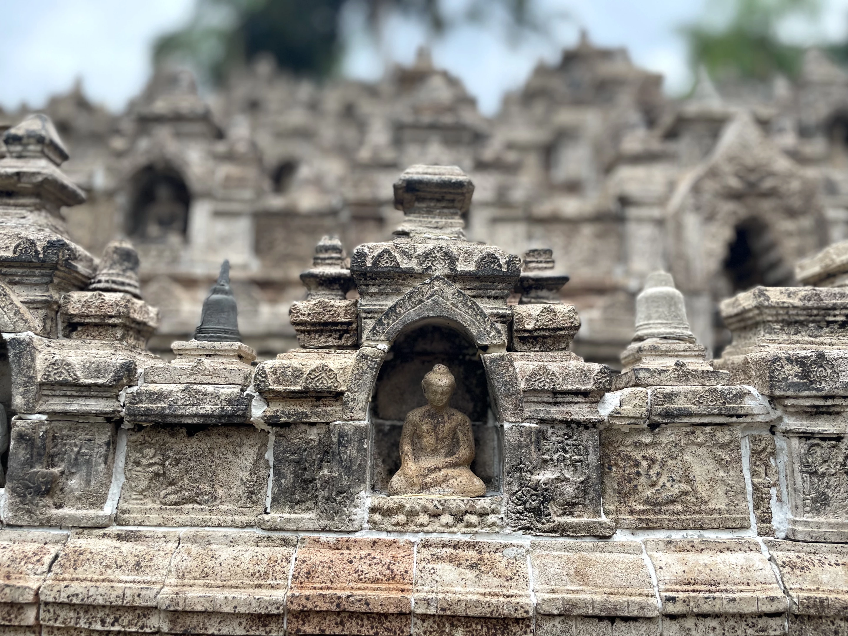 A snapshot of Indonesia's Borobudur Temple