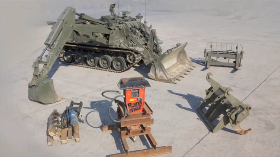 Various attachments for Terrier (Video grab: BAE Systems)