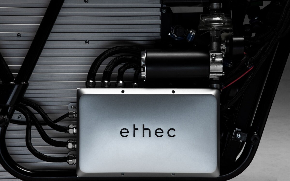 Ethec electric motorcycle: treats on the side for the cable management types out there