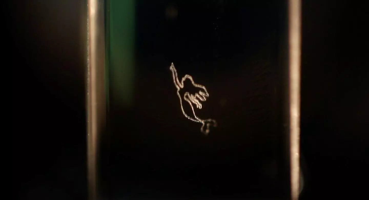 A little mermaid, made out of little bubbles