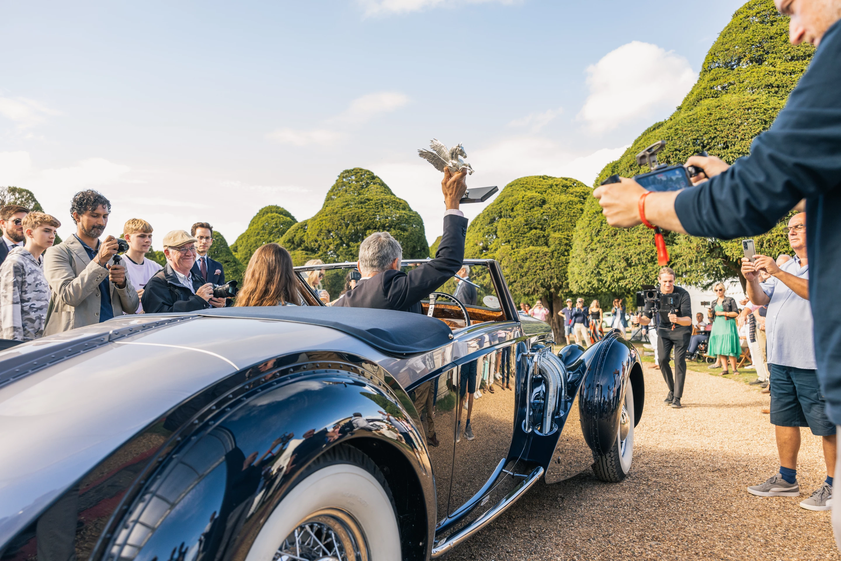 The 1938 Delage Type D8-120S de Villars that won best of show at the 2022 Concours of Elegance (U.K.)