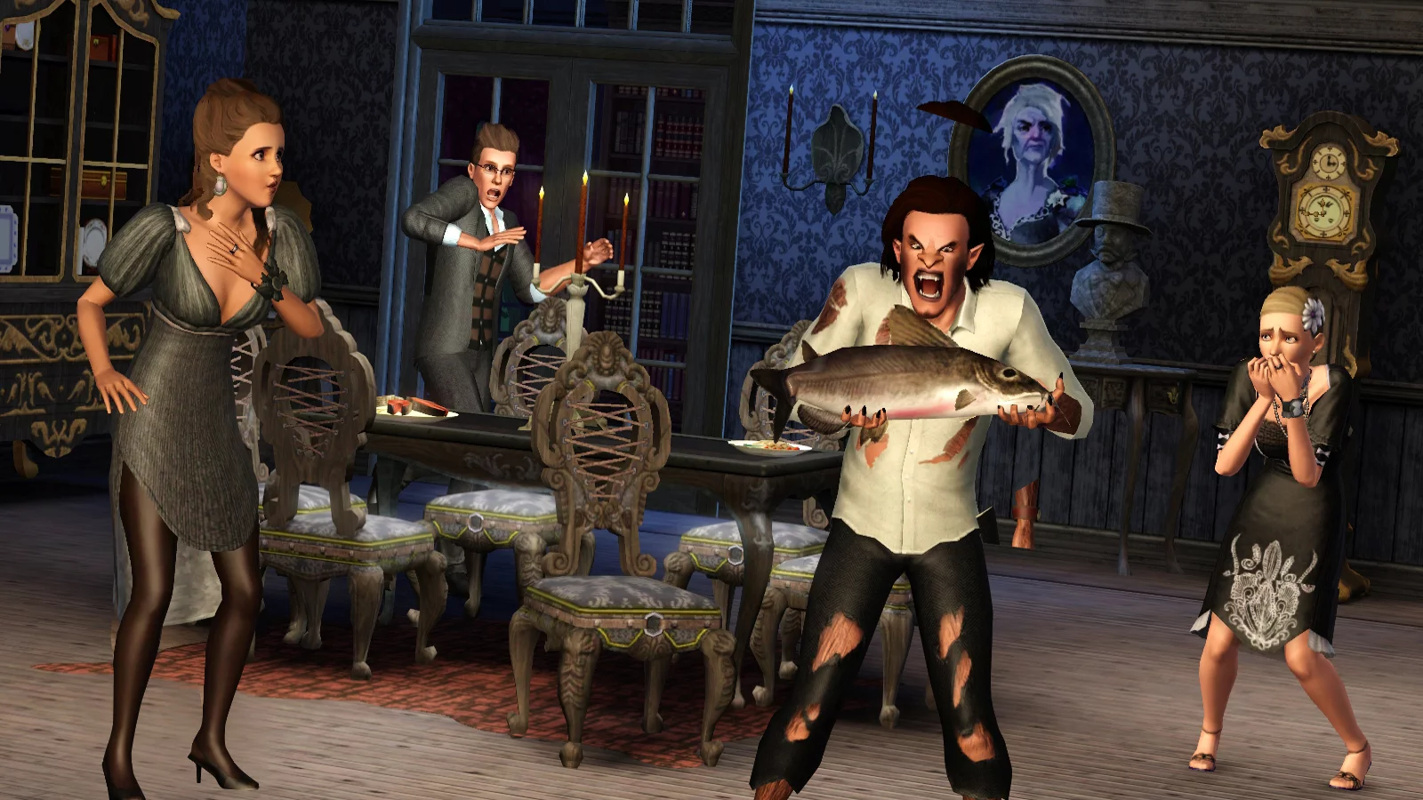 The humble werewolf isn't the best when it comes to table etiquette