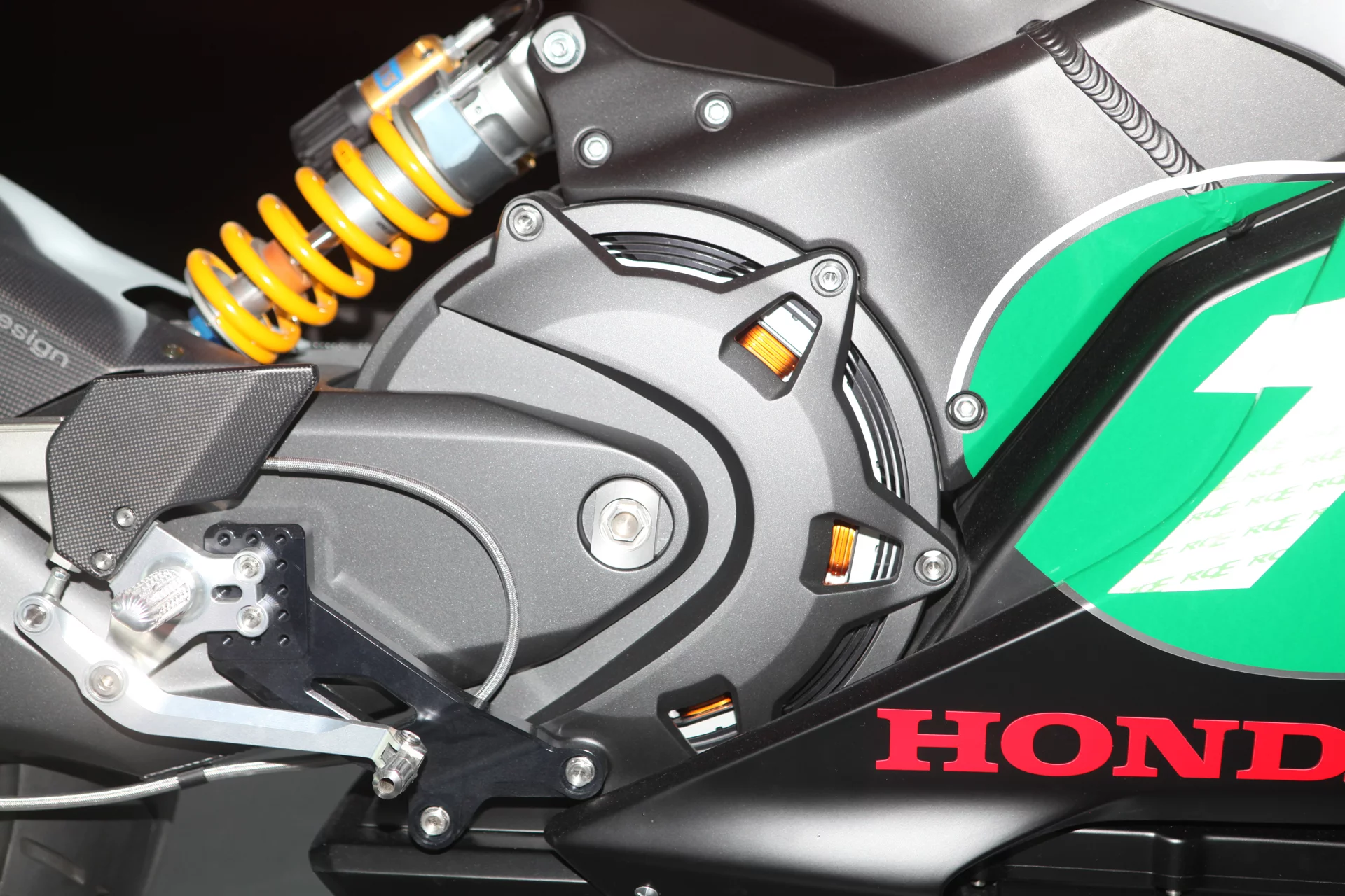 The Honda electric race bike shown at the 2011 Tokyo Motor Show