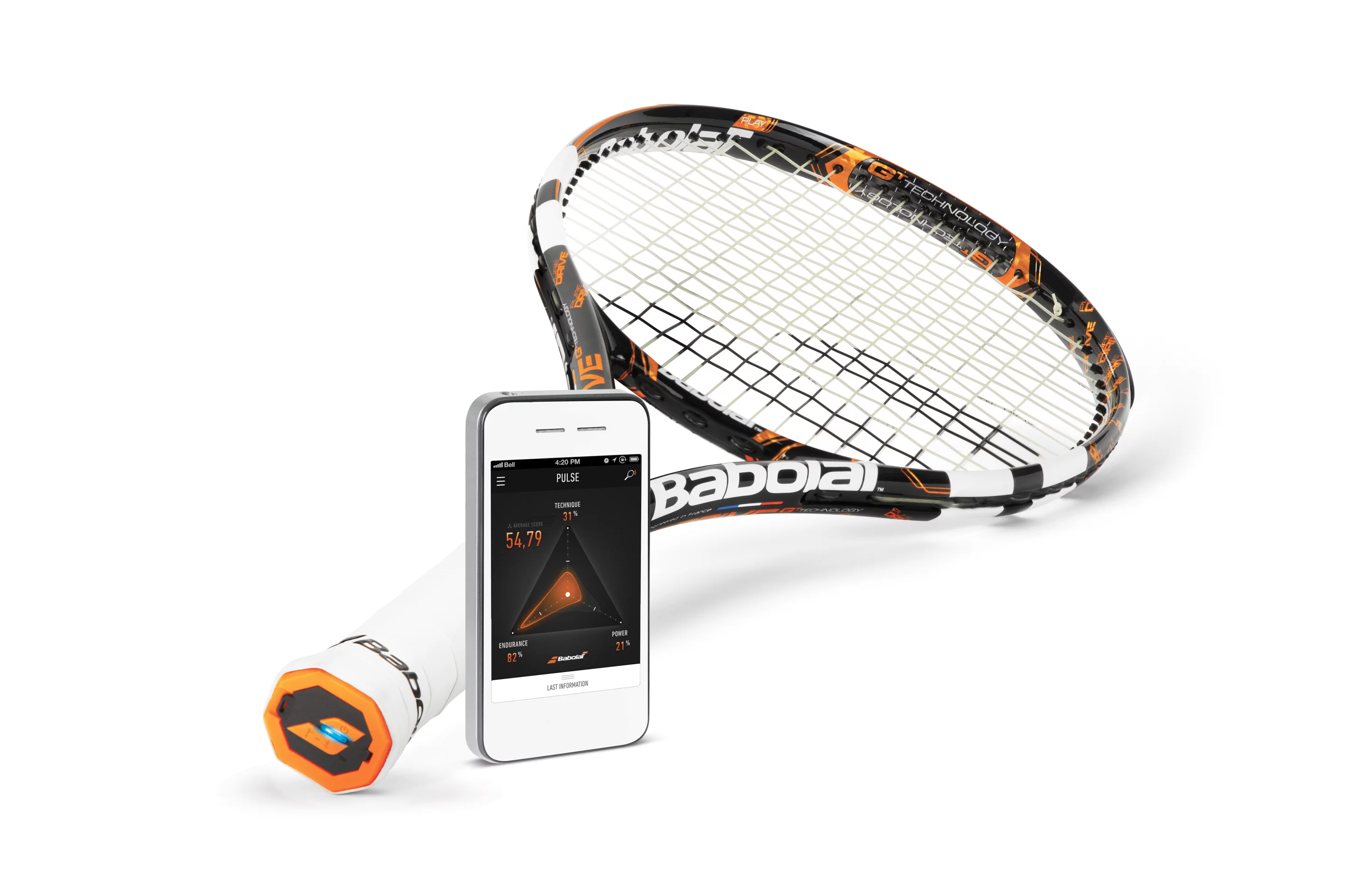 The Babolat Play Pure Drive sensor-packed racket and mobile device app