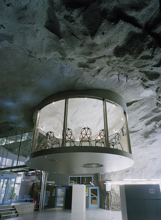 HQ for the Swedish internet server provider Bahnhof resembles a classic James Bond film (Image from AF-L)