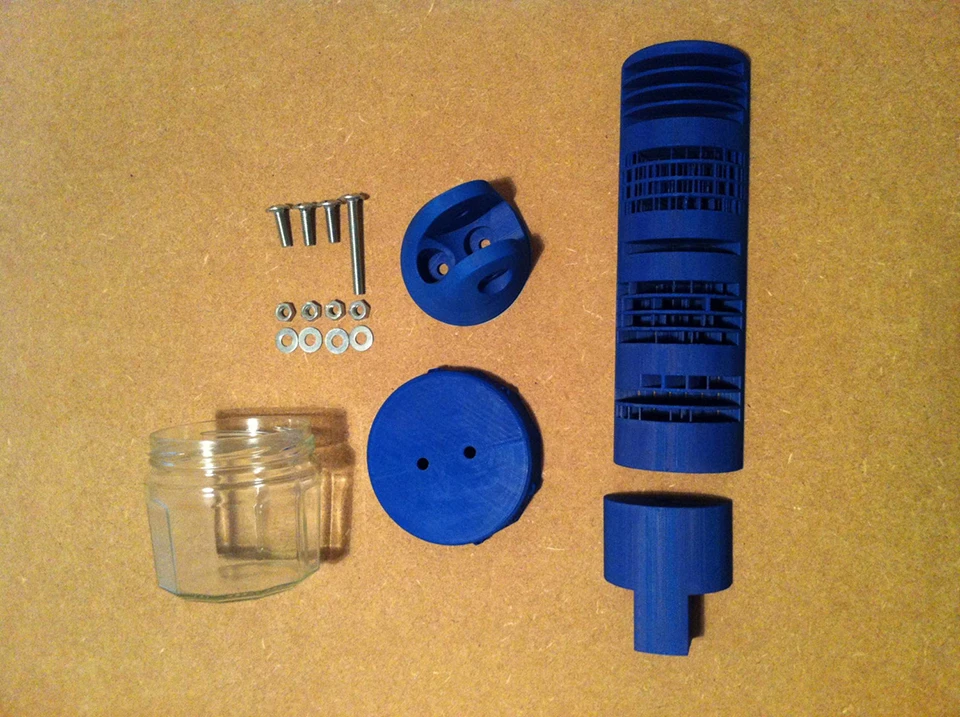The components of the digital sundial
