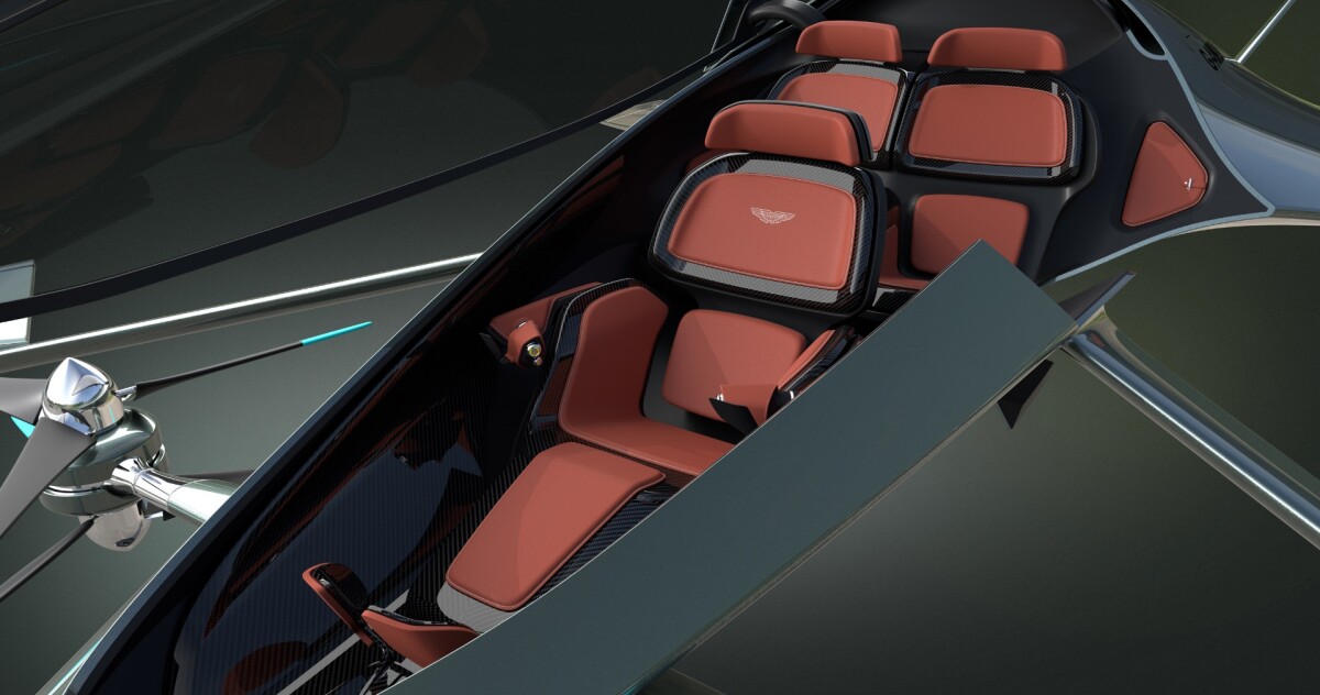 Aston Martin's Volante Vision flying taxi concept is designed to carry three adult passengers