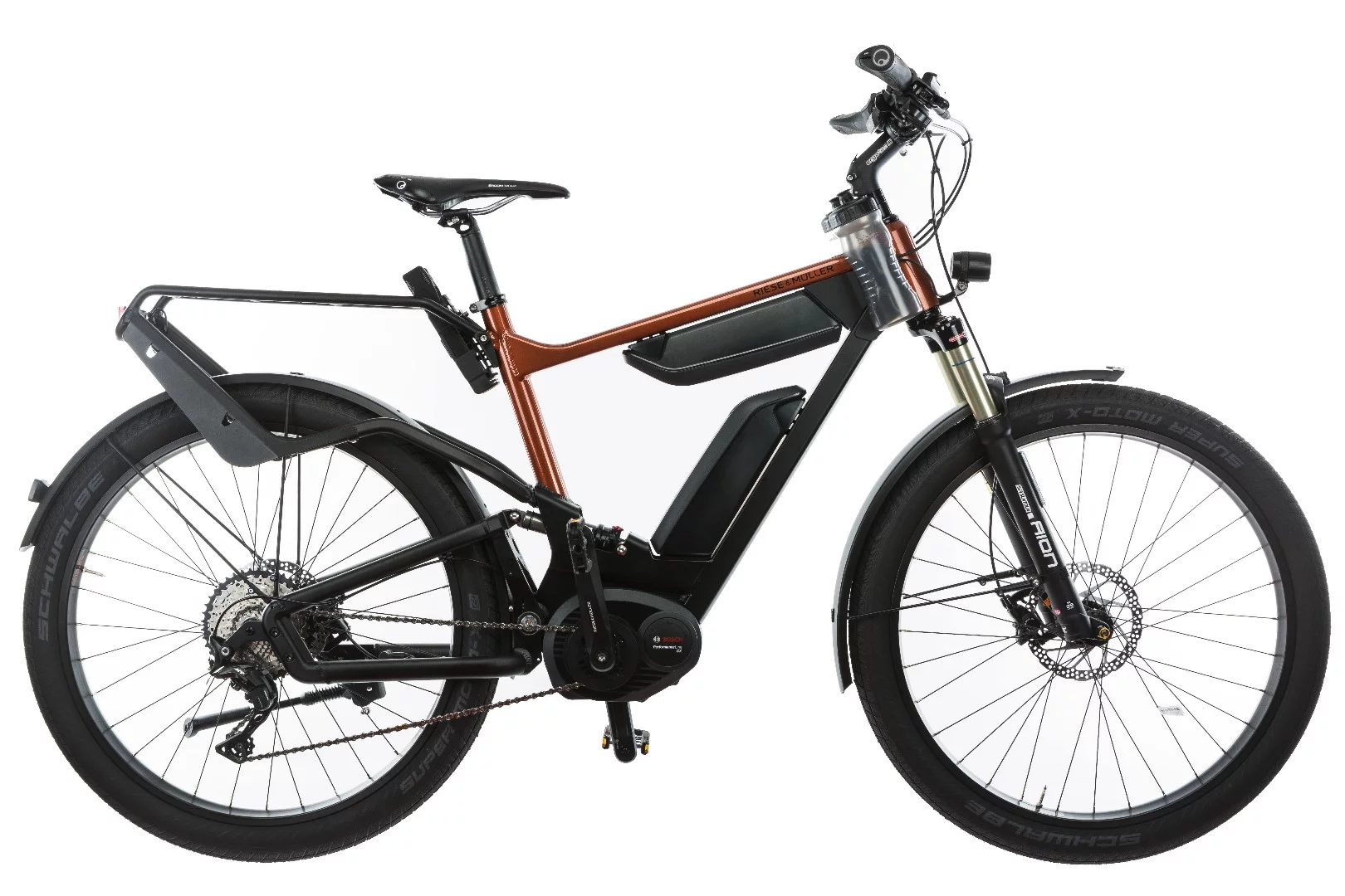 The 2017 Riese & Muller Delite GT Touring offers an optional 1,000 Wh DualBattery
