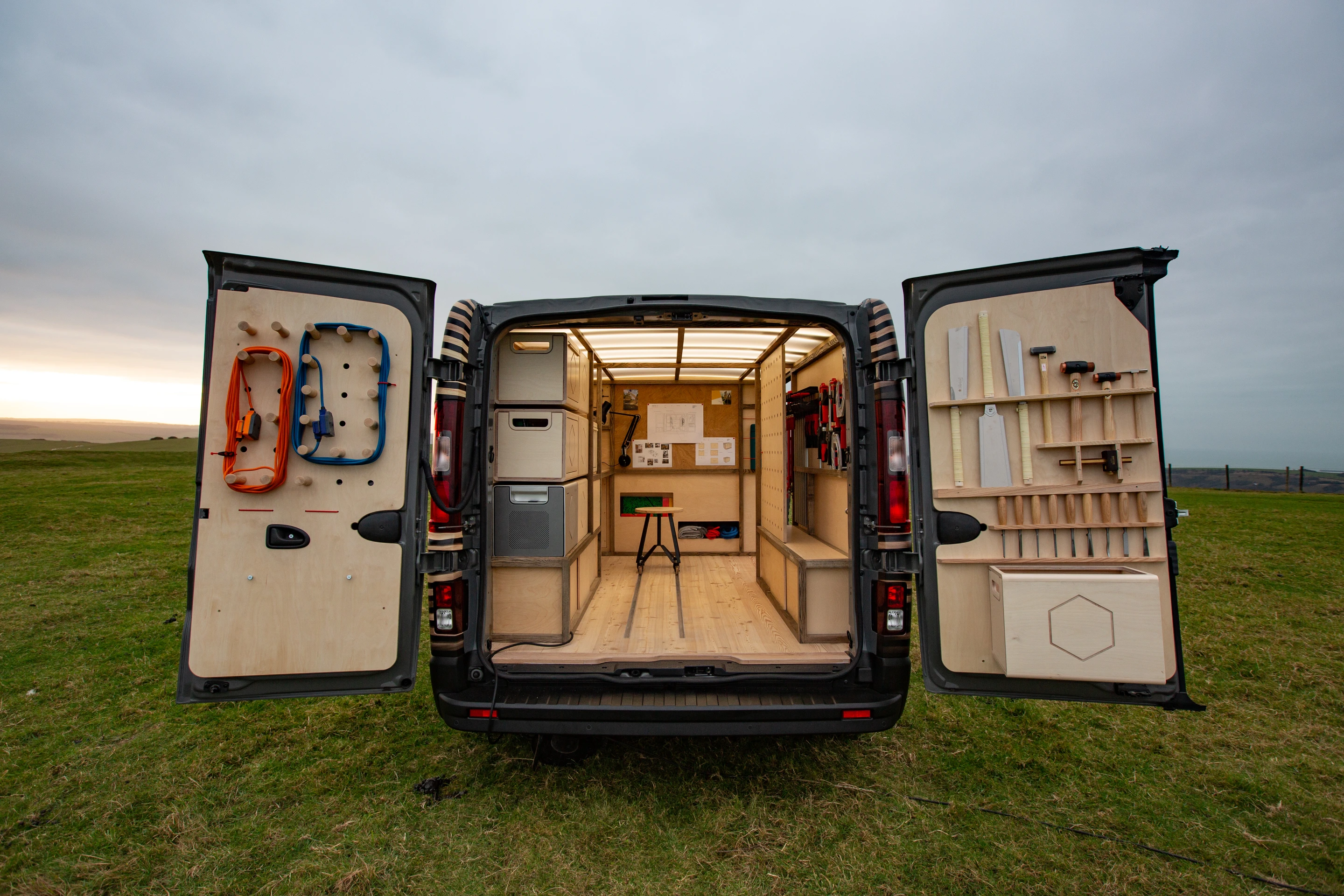 Nissan converted NV300 Concept-van, conceived with woodworkers in mind