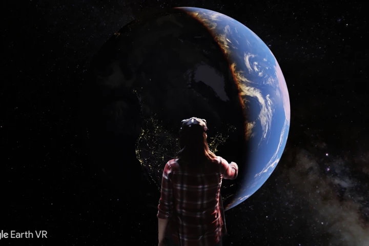 To begin with, Earth VR is launching on the HTC Vive