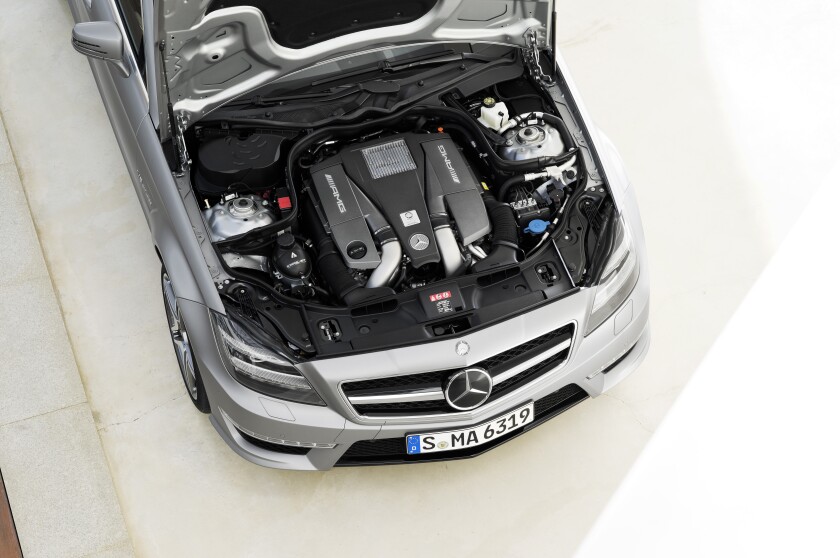 The Mercedes-Benz CLS 63 AMG Shooting Brake boasts an AMG 5.5-liter V8 biturbo engine