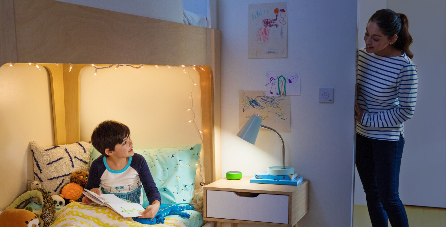 The free version of FreeTime brings parental controls, including bedtime limits, the the Echo family
