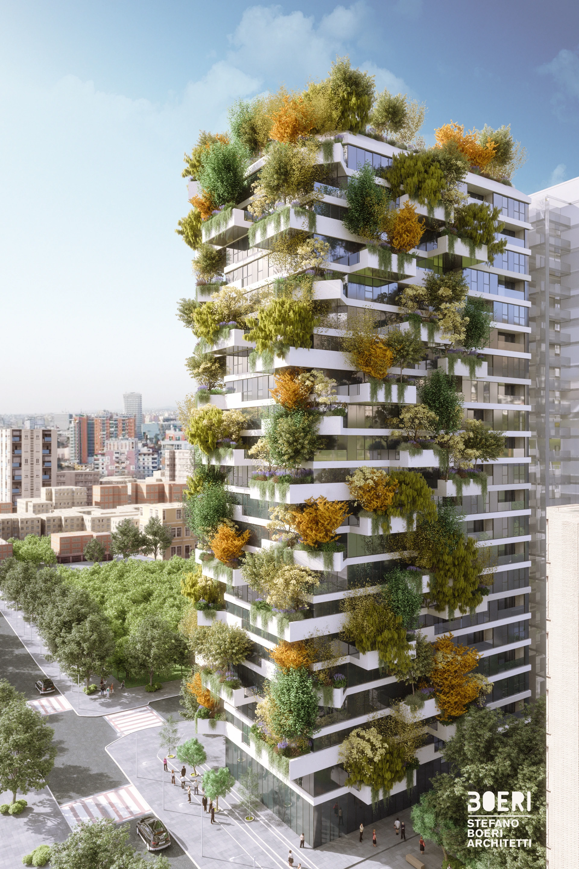 The Vertical Forest of Tirana will be located in Tirana's city center