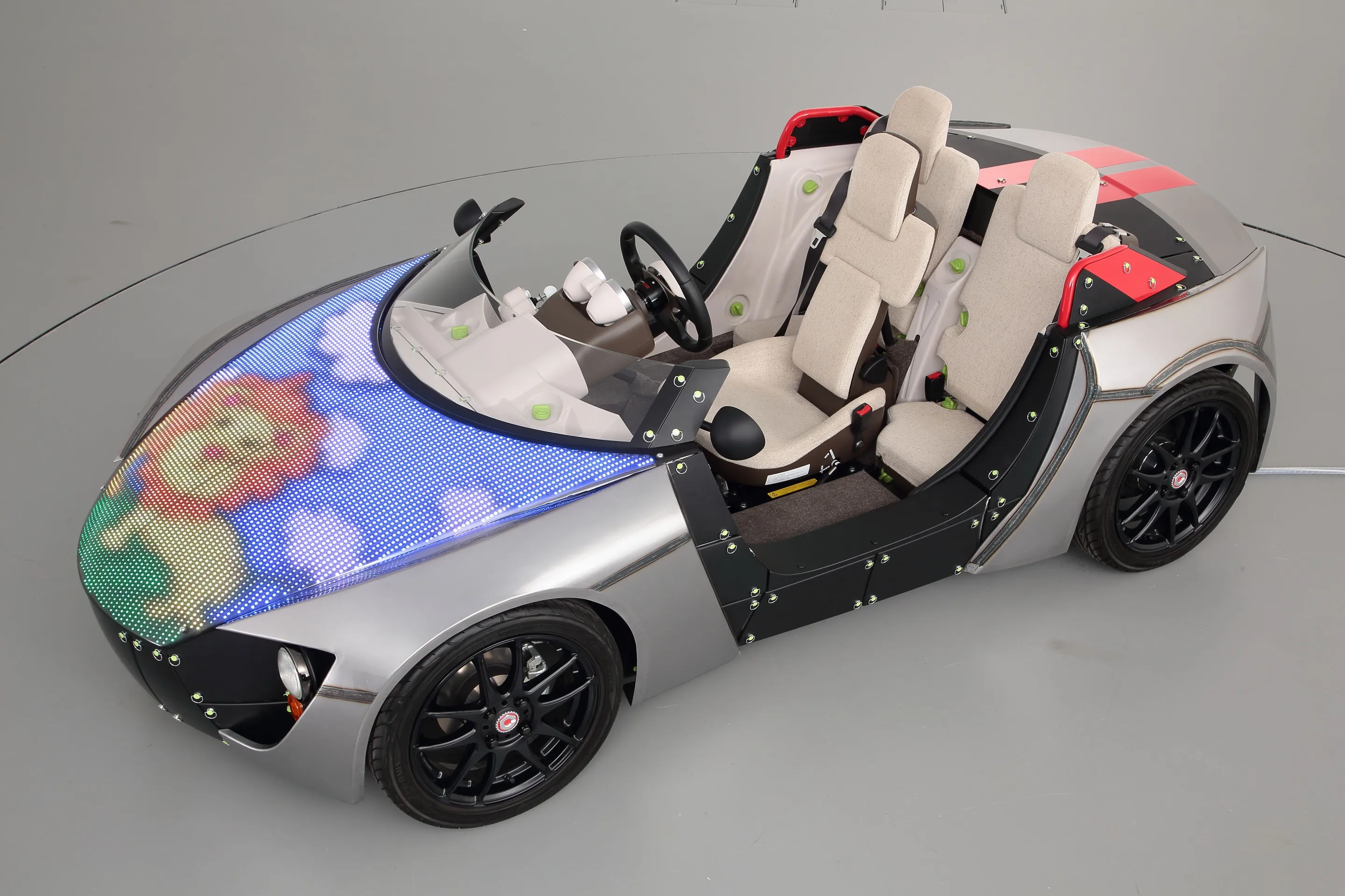 The LED hood adds a new level of customization