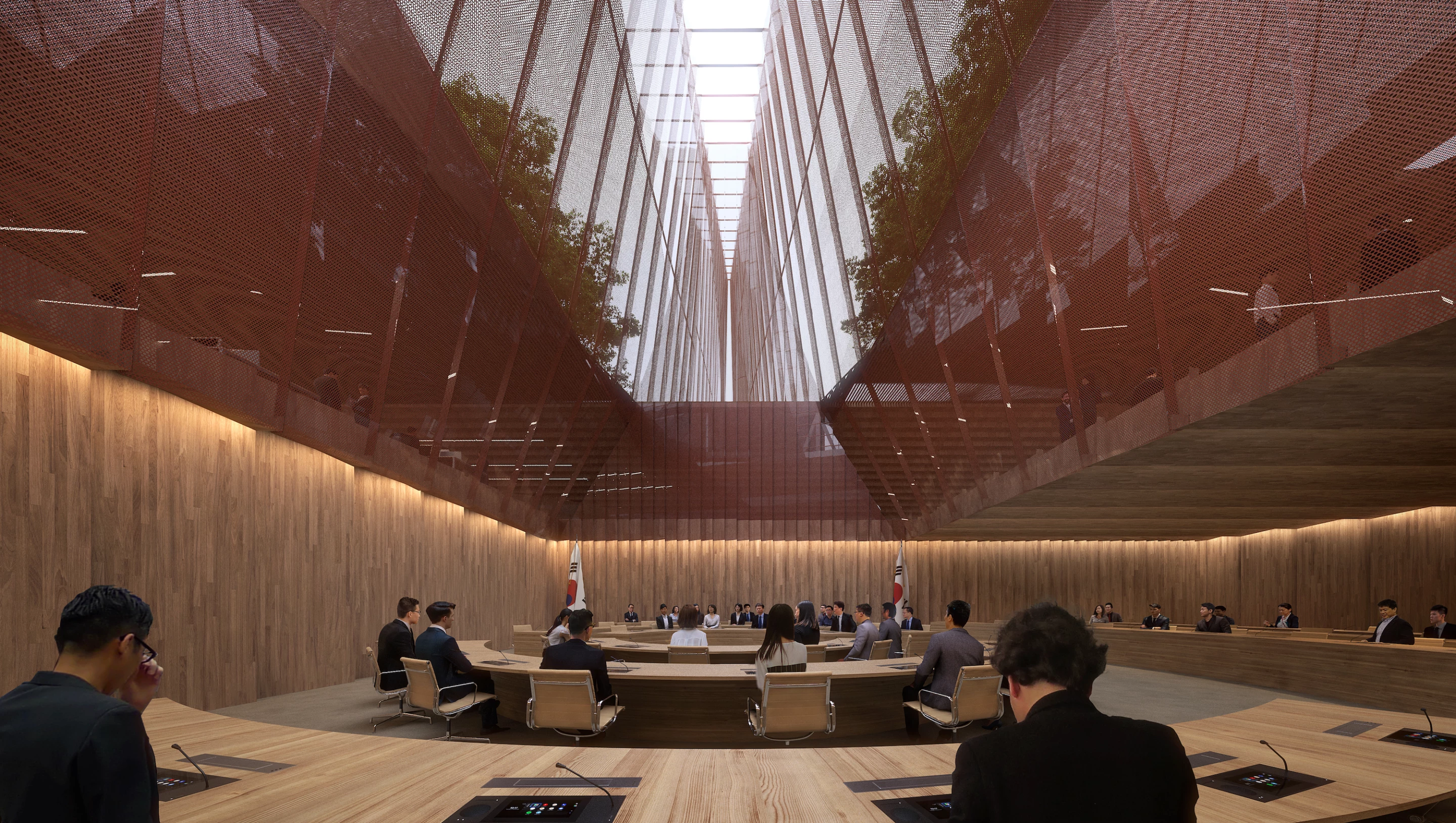 Cheongju New City Hall's facade will feature translucent panels to ensure daylight enters within