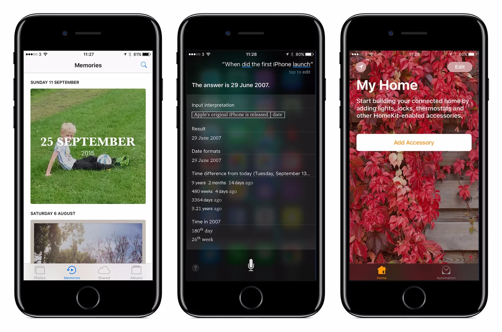 An automatic 'Memories' feature for photos, a smarter Siri and a new Home app are some of the other improvements in iOS 10