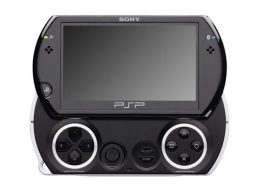 The screen slides up to reveal the familiar gaming controls