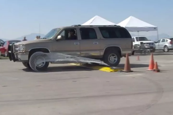 The Pit-BUL (above) and NightHawk are two new car-stopping devices, based on the existing SQUID system