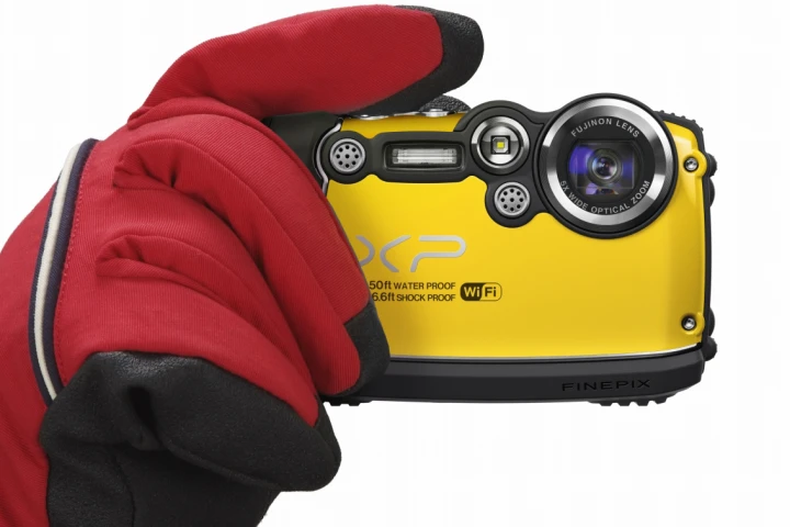 The tough Fujifilm FinePix XP200 also boasts Wi-Fi capabilities