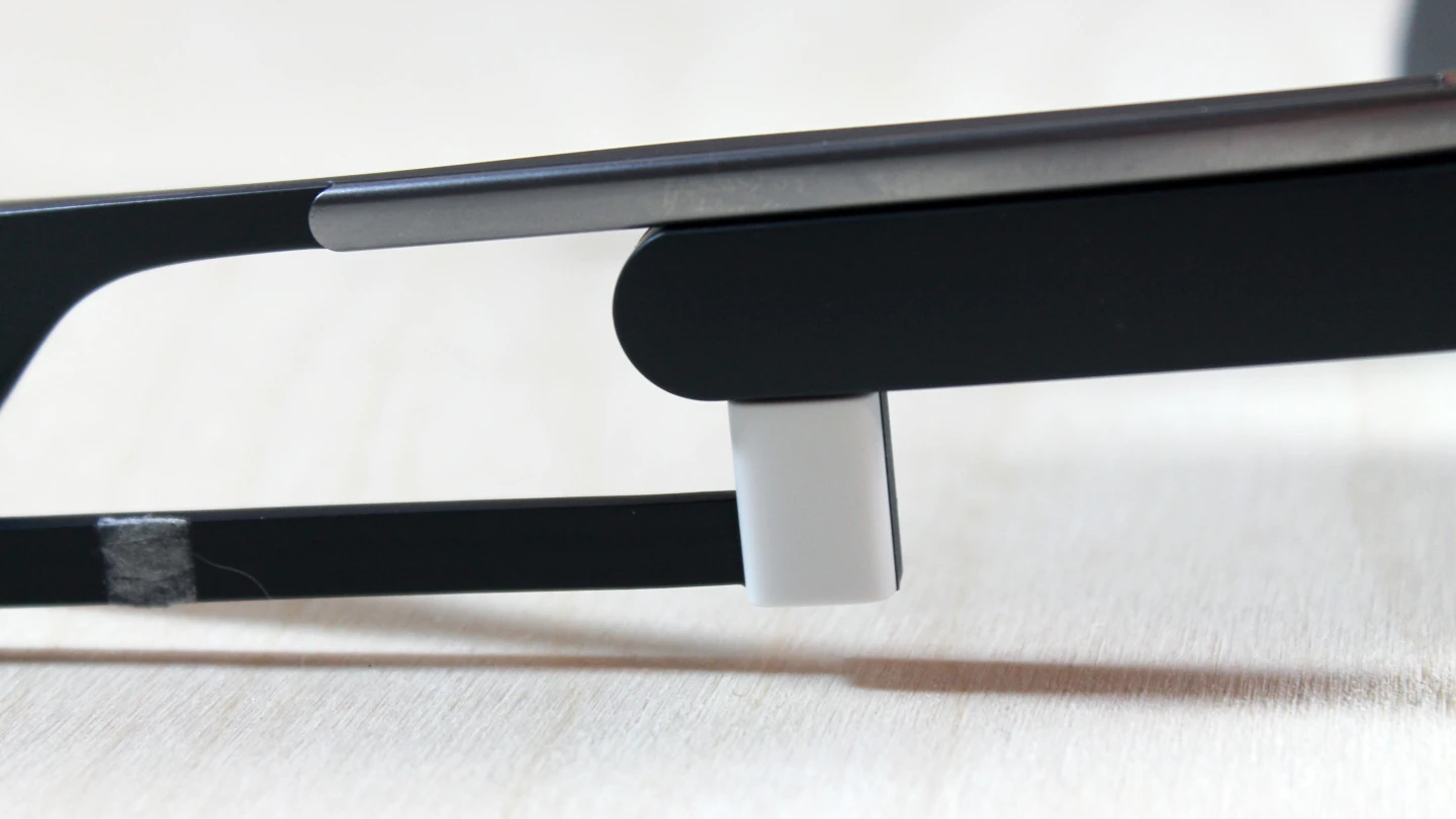 Glass charges with an included micro-USB cable