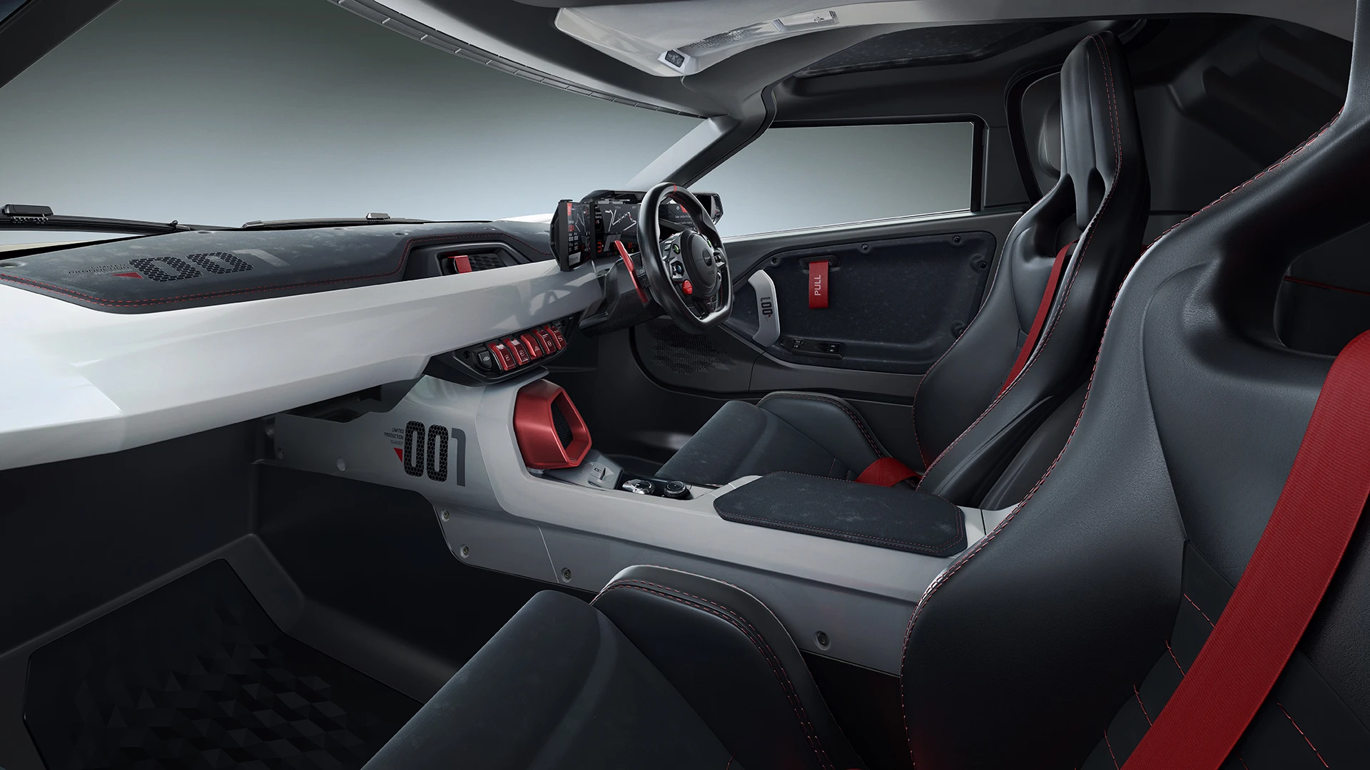 The red highlights in the Racemo are there to add a bit of sporting credibility