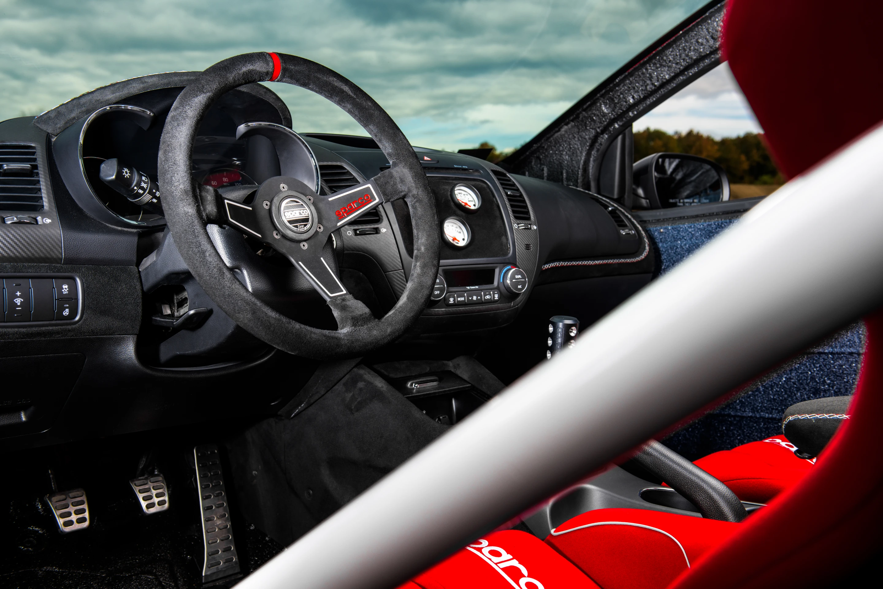 The Mud Bogger is reinforced with a roll cage