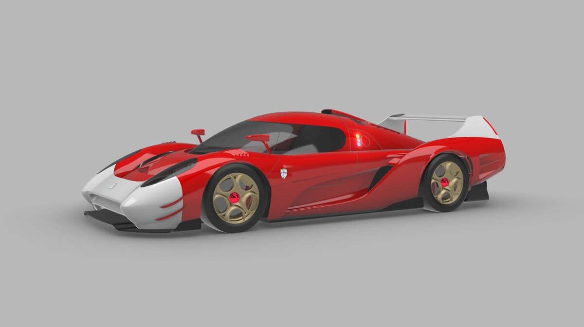 Extreme LMP1 hypercar-style aerodynamics