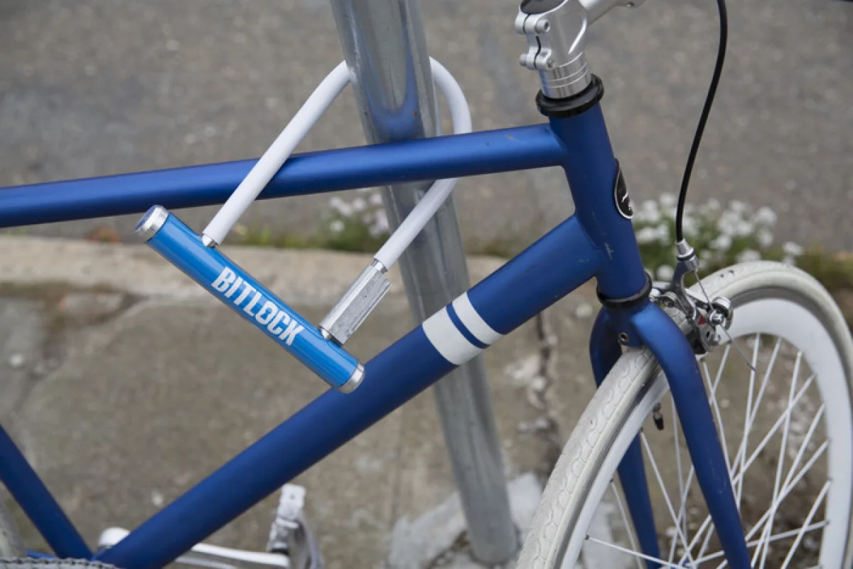 The BitLock is a smartphone-activated bike lock