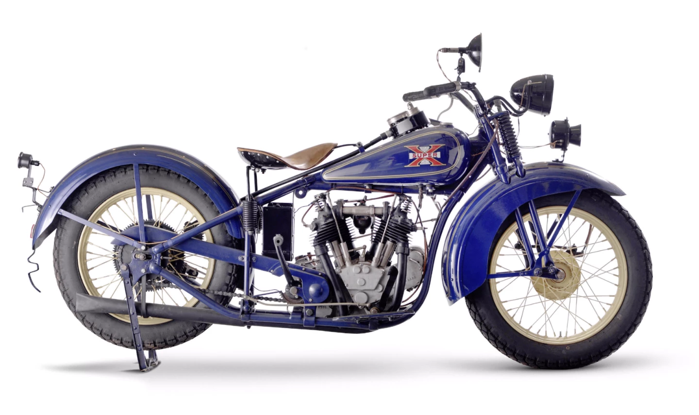 This 1930 Excelsior 750cc Super-X, Lot 29 at Bonhams Lonatti Collection Sale (17-Oct-15) is estimated to sell for between £18,000 and 24,000 ($28,000 and $37,000)