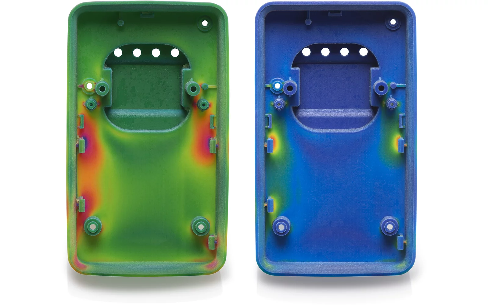 The J750 can print color gradients too