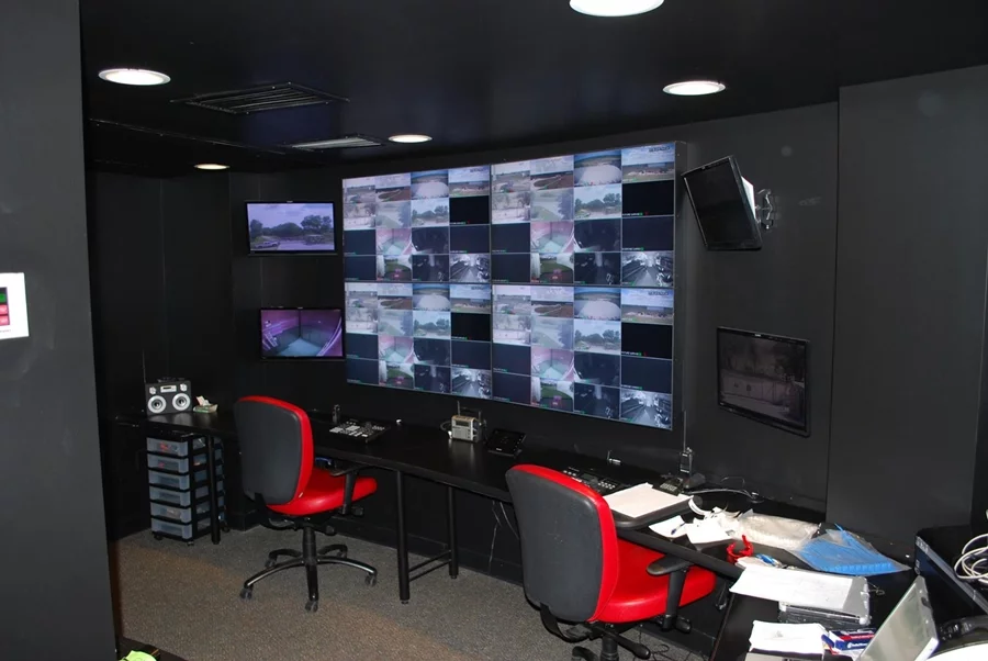 The shelters have a command center