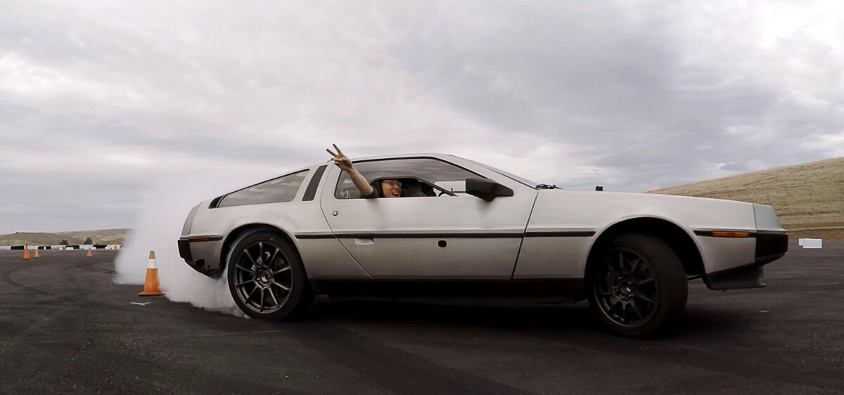 Stanford's self-driving DeLorean goes by the name of Marty (Multiple Actuator Research Test bed for Yaw)