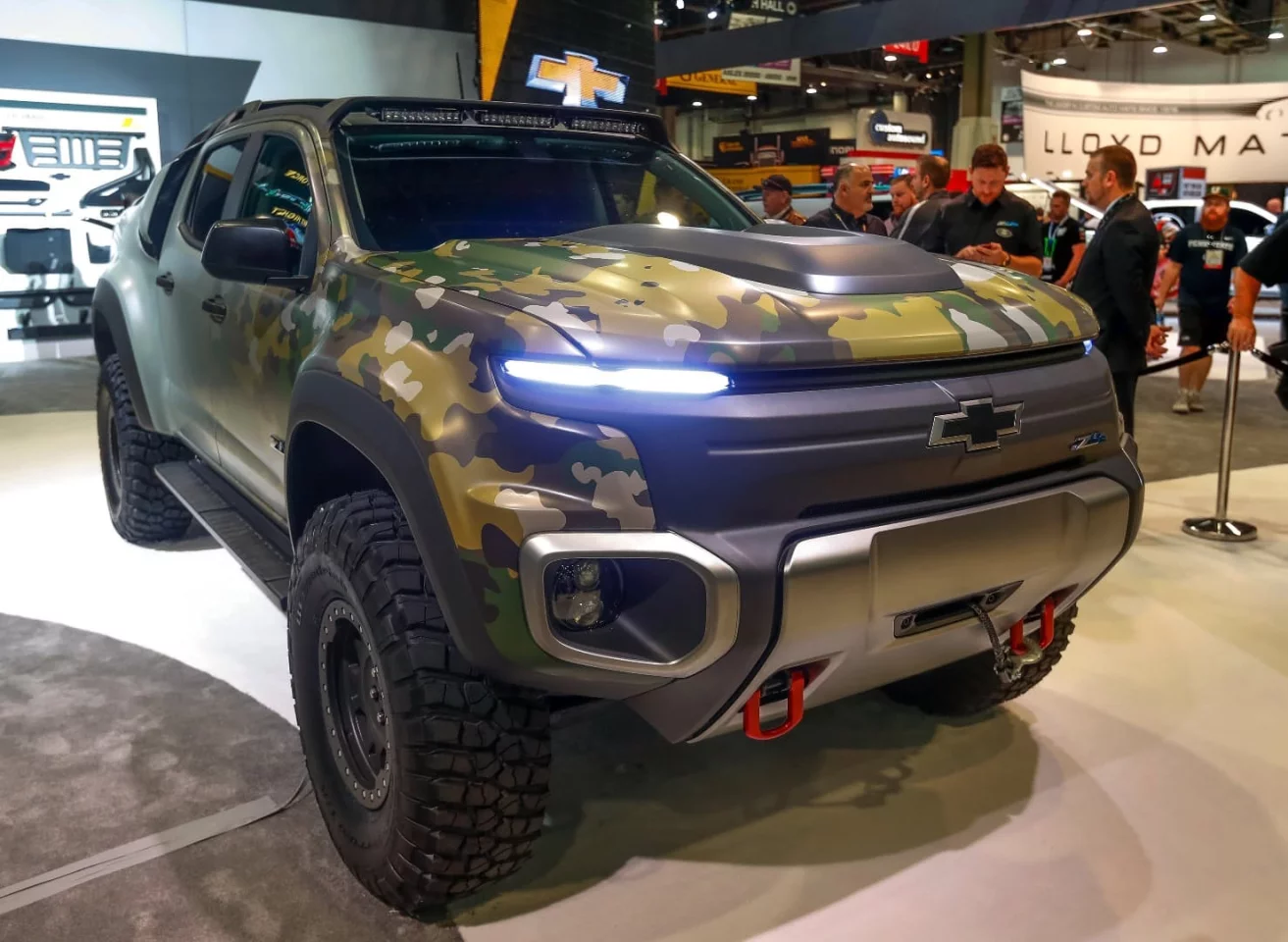 The Colorado ZH2 was shown off in a special shade of camouflage