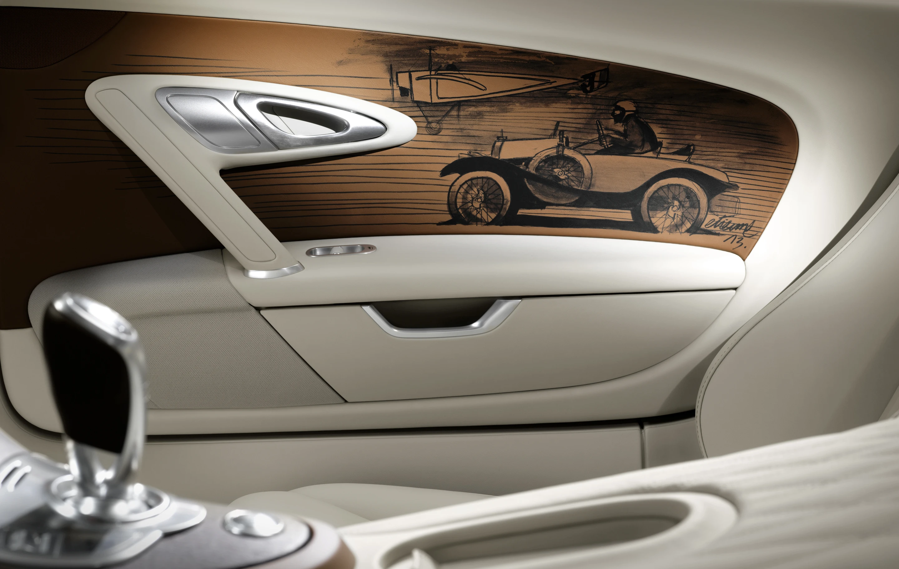Bugatti uses a special ink and impregnation process for its paintings