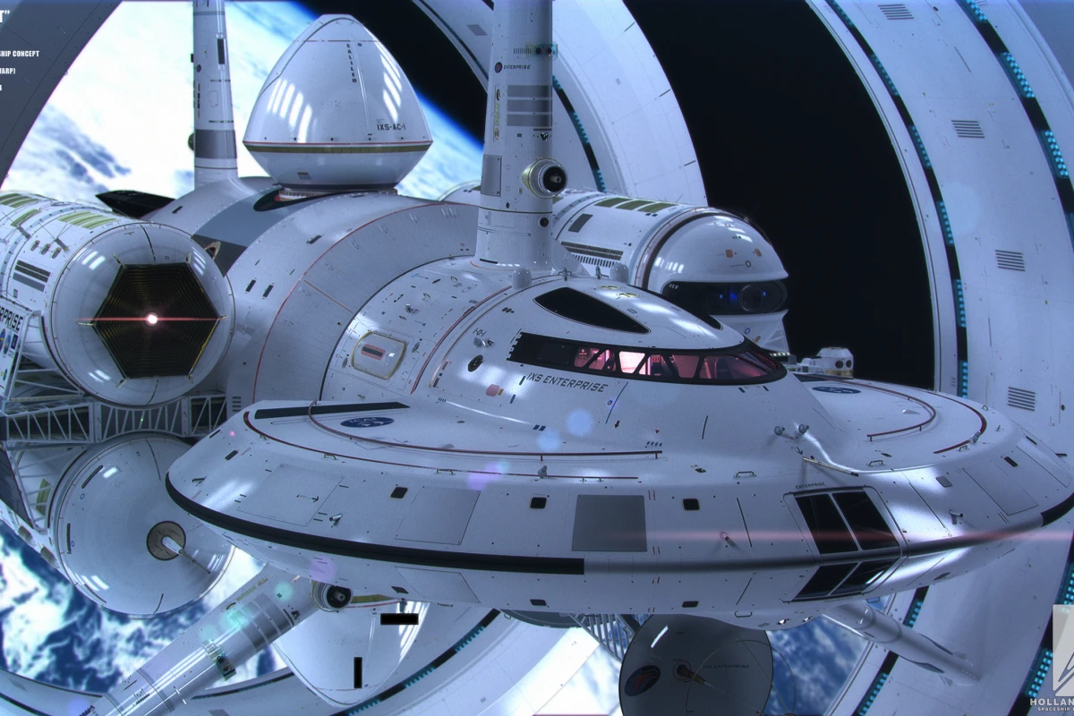 The IXS Enterprise design that takes into account current physics (Image: Courtesy of Mark Rademaker)