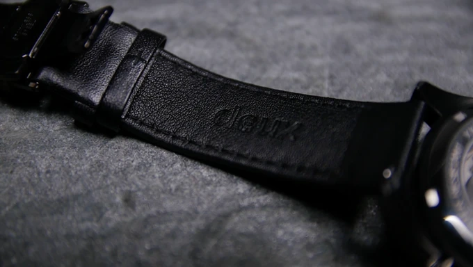 The leather strap is breathable