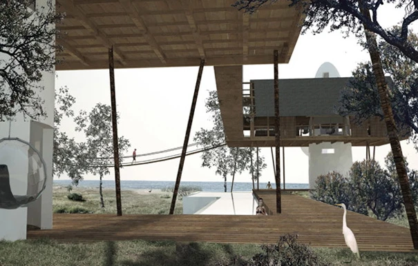 The remoteness of the site means that the lodges need to be as self sufficient as possible