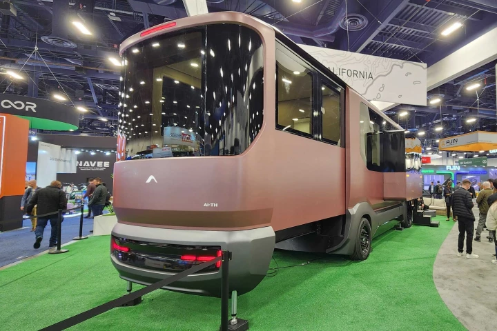The revised AI-THt trailer is limited to the rendered world for now. We stopped by AC Future's CES 2026 booth, but the only actual prototype there was the THd motorhome, which the company debuted last year – still an impressive piece of expandable design, though