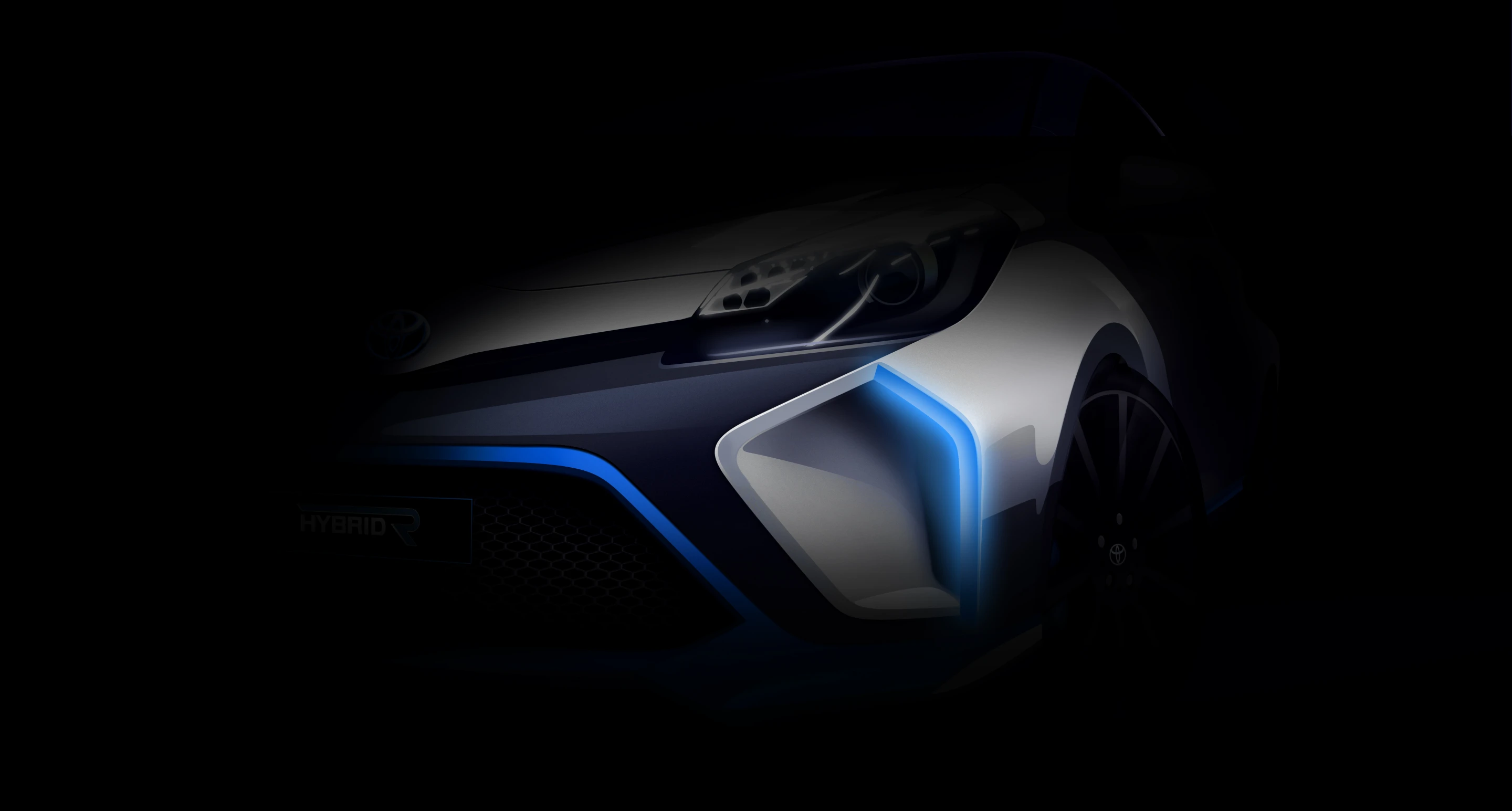 Teaser photo of the Toyota Hybrid-R Concept
