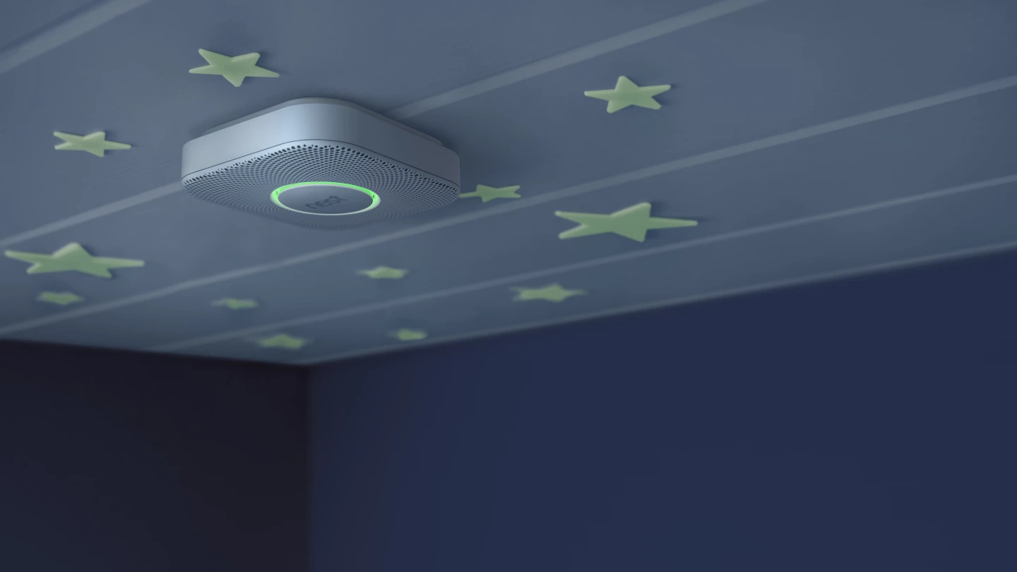 At night, the Protect's subtle green glow lets you know all systems are go