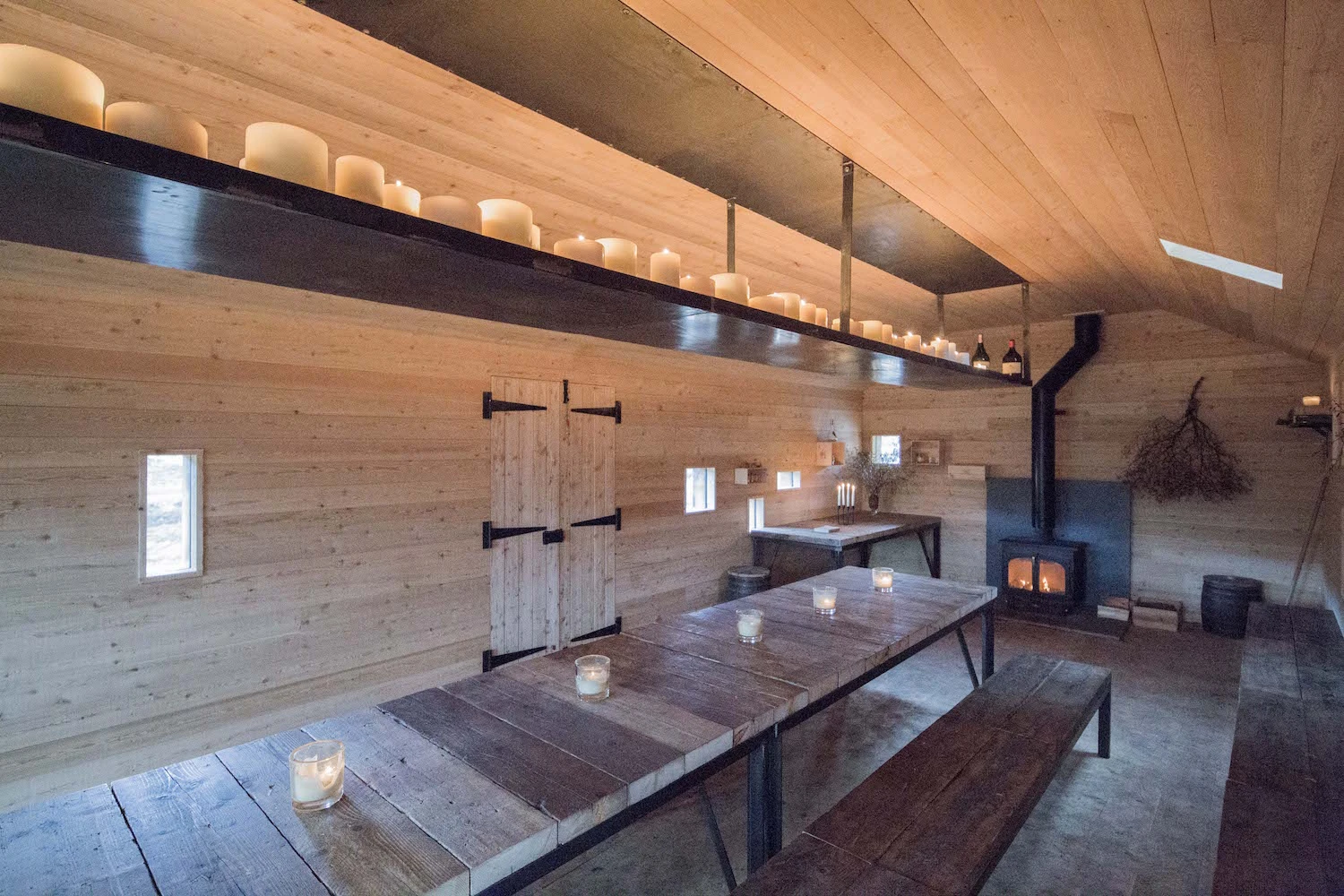 The Culardoch Shieling gets heat from a wood-burning stove