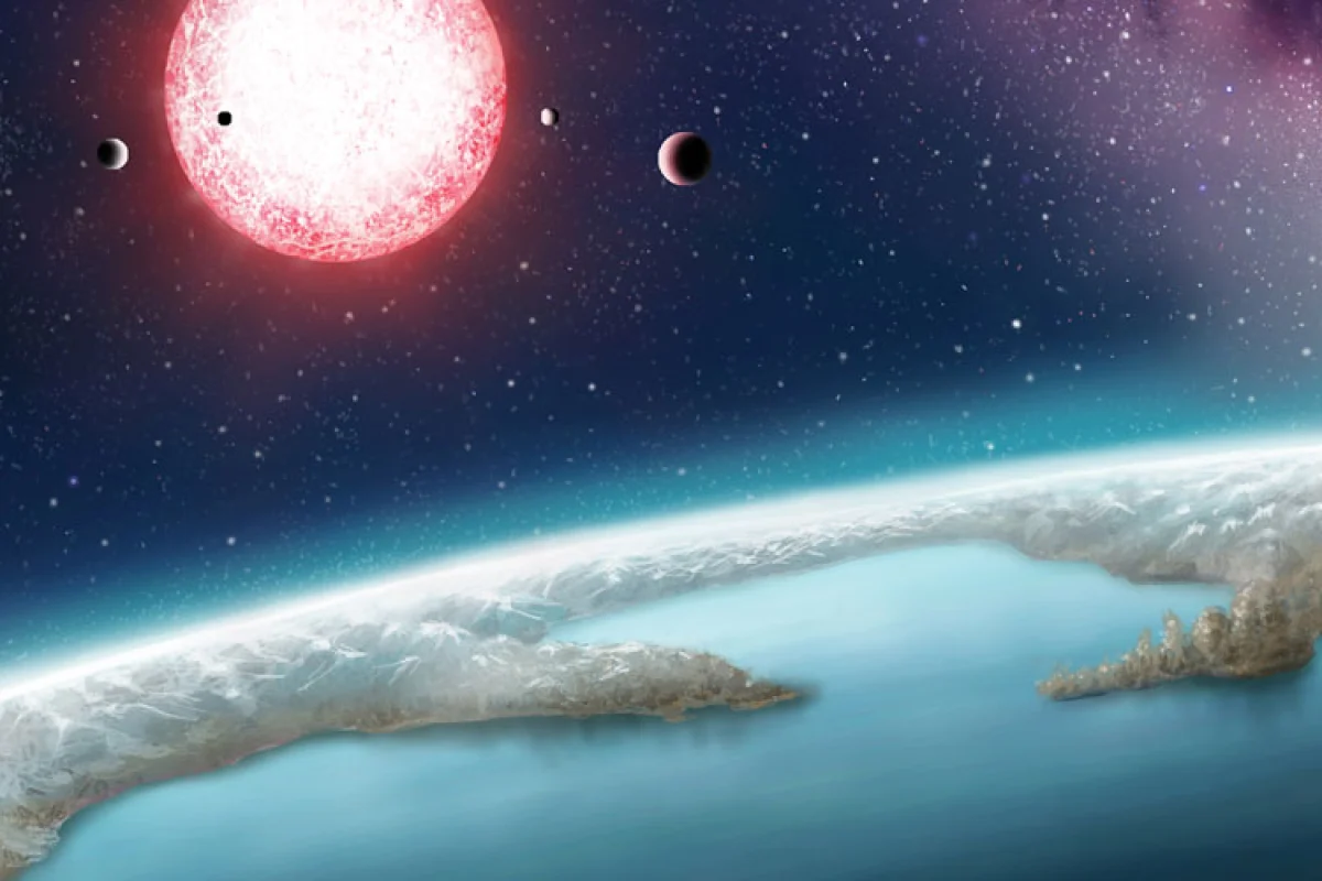 Artist's rendering of Kepler-186f, which is on the new top 20 list of exoplanets with the potential to support life