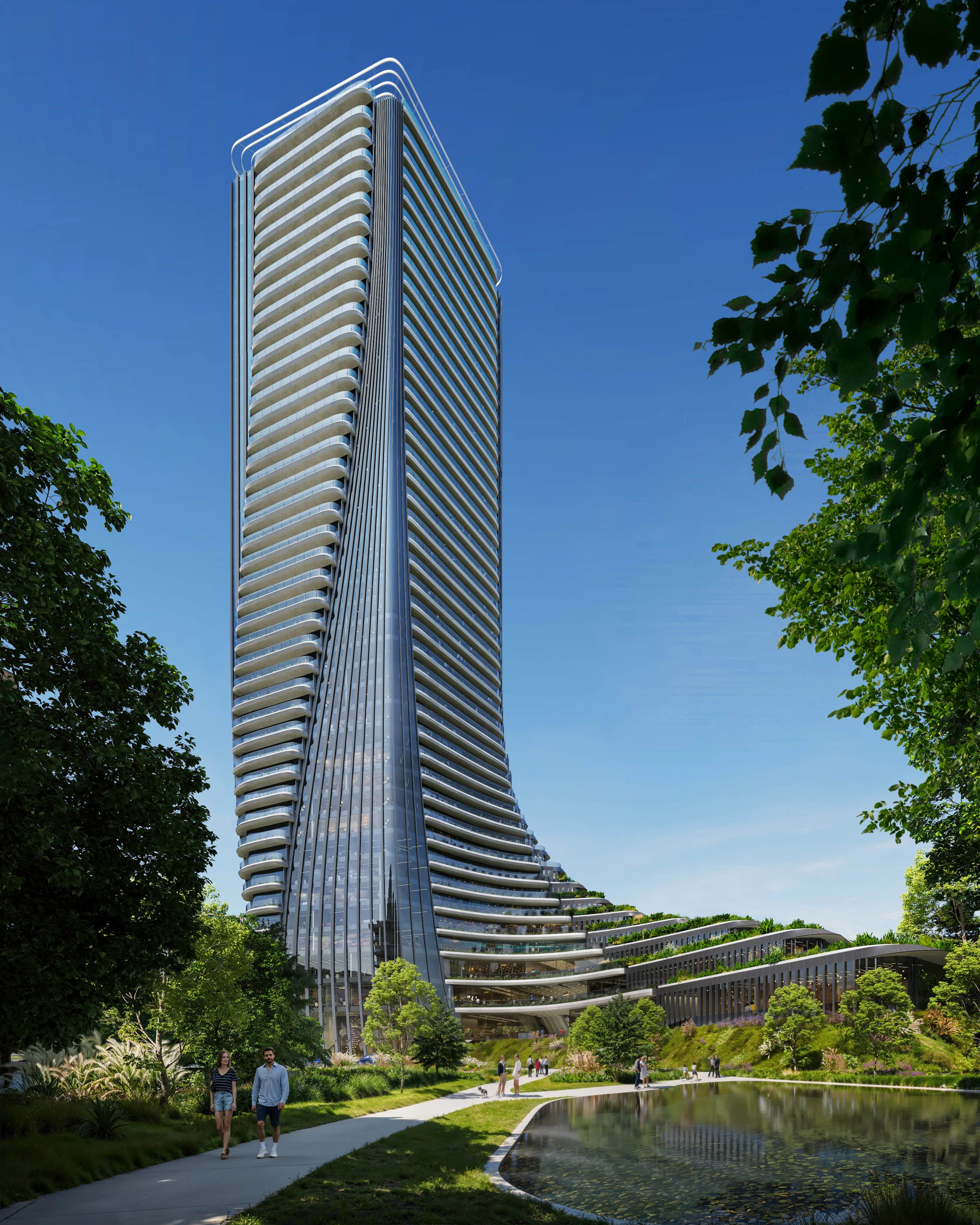 The Cityzen Tower is being built on the site of a former Soviet military headquarters