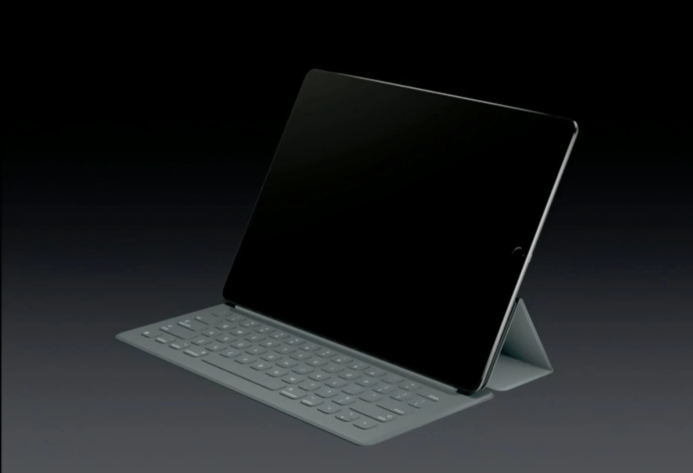 The iPad Pro with Smart Keyboard accessory