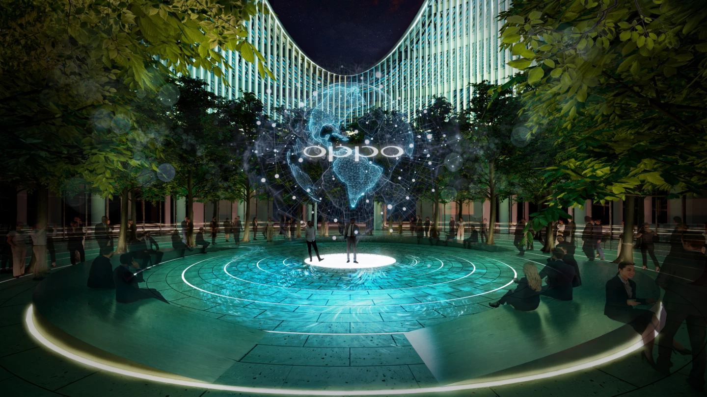 The O-Tower will host a public greenery filled courtyard at its center