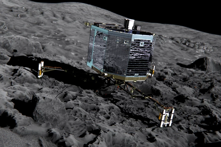 Artist's impression of Philae on the comet surface (Image: ESA)