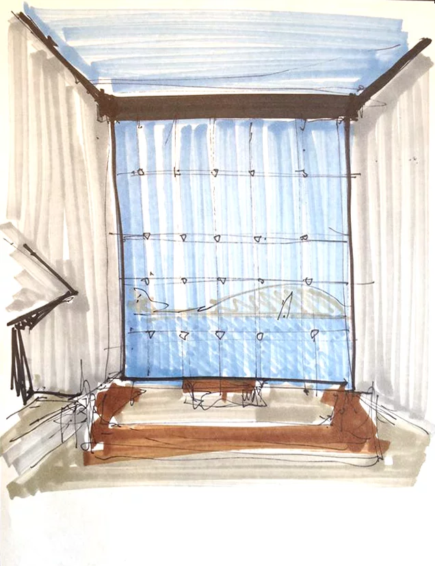 Architectural drawing of Casa Brutale