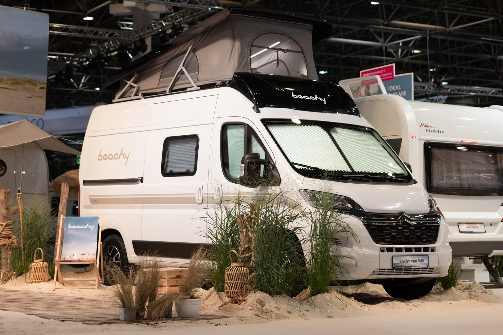 The Beachy Van 540 is a versatile, beach-inspired camper van