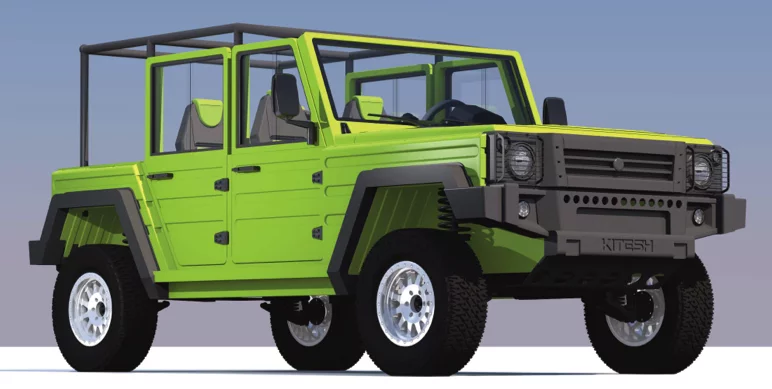 The KITESH Open Top is a convertible 4x4